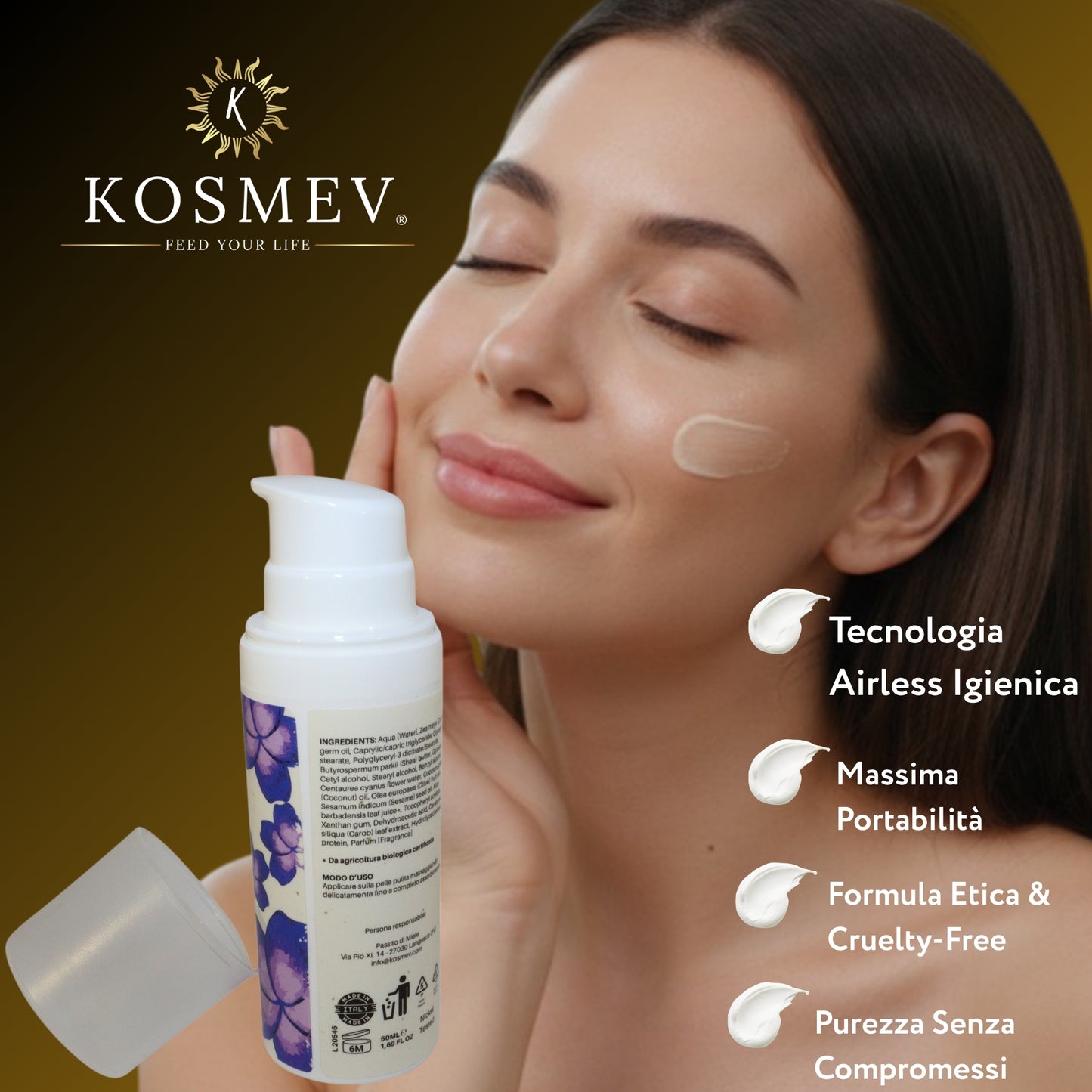 KOSMEV Crema Viso Antiage SOLEA GLOW Bio